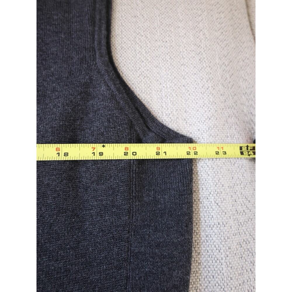 G/Fore Men’s Merino Wool Tech Lined Dunes Tailored Fit Vest Charcoal Gray Size L - Picture 12 of 13